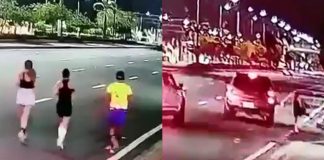 #VIDEO // Muere mujer atropellada en Ecuador mientras trotaba con sus amigos, el conductor huyó del lugar