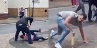 #VIDEO // hombre apuñala a su esposa en plena calle de Alemania