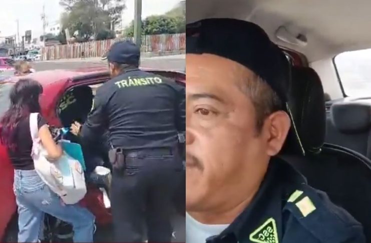 #VIDEO // Tránsito ayuda a joven en labor de parto a llegar a emergencia en la alcaldía Cuauhtémoc
