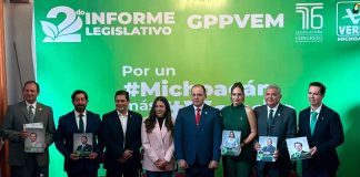 PVEM rinde Segundo Informe Legislativo; reporta 145 iniciativas presentadas