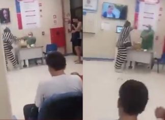 #VIDEO // Paciente enfurecida se va a los golpes contra una enfermera en sala de emergencias en Brasil
