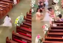 #VIDEO // Pareja en Filipinas se casa dentro de una iglesia completamente inundada
