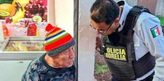 Reúne Policía Morelia a adulto mayor extraviado con su familia