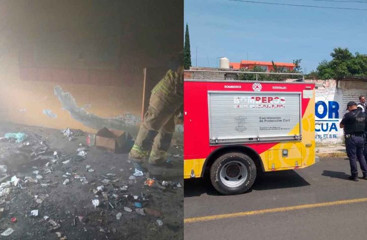 Se registra incendio en domicilio abandonado de la colonia Ejidal Tres Puentes, en Morelia