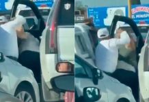 #VIDEO // Sujeto agarra a puñetazos a una mujer durante riña vial en Sabinas