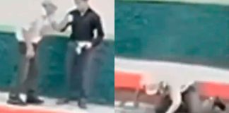 #VIDEO // Sujeto empuja a adulto mayor a la calle frente a guardería en San Lucas Sacatepéquez