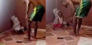 #VIDEO // Sujeto grabado golpeando brutalmente a una niña con un cable en Nigeria