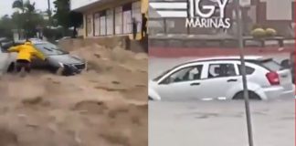 #VIDEO // Inundaciones, suspensión de clases y arroyos desbordados: Así pegó el huracán “Marie” en Los Cabos