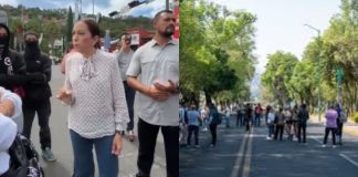 #VIDEO // Deben estar en las aulas, no aquí”: Mariana Sosa encara a normalistas
