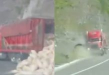 #VIDEO // ¡De reversa al peligro! Tráiler sin control desata el pánico en la autopista Siglo XXI