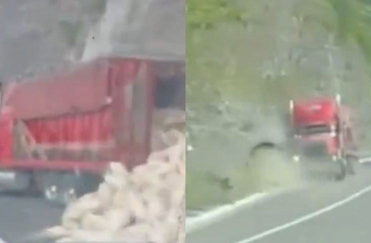 #VIDEO // ¡De reversa al peligro! Tráiler sin control desata el pánico en la autopista Siglo XXI