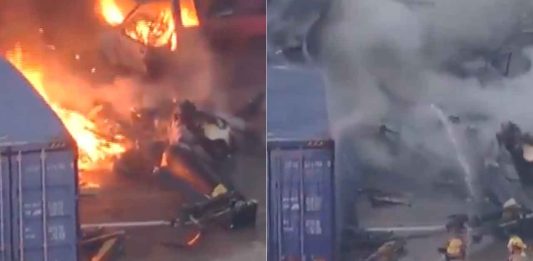 #VIDEO // Helicóptero de NBC se desploma en pleno vuelo y mueren tres personas, incluyendo a reportera