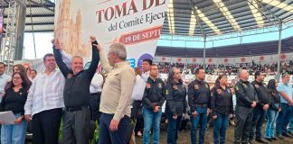 Toma protesta nuevo secretario general de CATEM Michoacán; encabeza Pedro Haces Barba