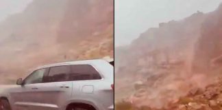 #VIDEO //Tormenta convierte al Parque Zion en zona de riesgo por inundaciones repentinas