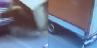 #VIDEO // Tren de pasajeros embiste y destroza a un camión atrapado en las vías en Polonia
