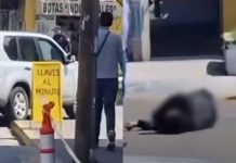 #VIDEO // Captan el momento exacto donde cae abatido “El Joker” tras enfrentarse a policías en Morelia