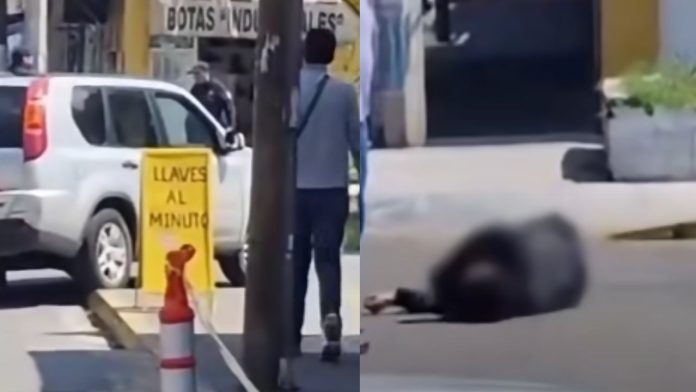 #VIDEO Captan el momento exacto donde cae abatido El Joker tras enfrentarse a policías en Morelia