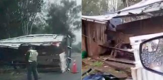 Vuelca camión limonero en la Morelia-Pátzcuaro
