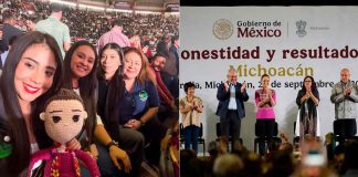 Acude Yohana Mendoza al Informe de la Presidenta de México Claudia Sheinbaum en Morelia