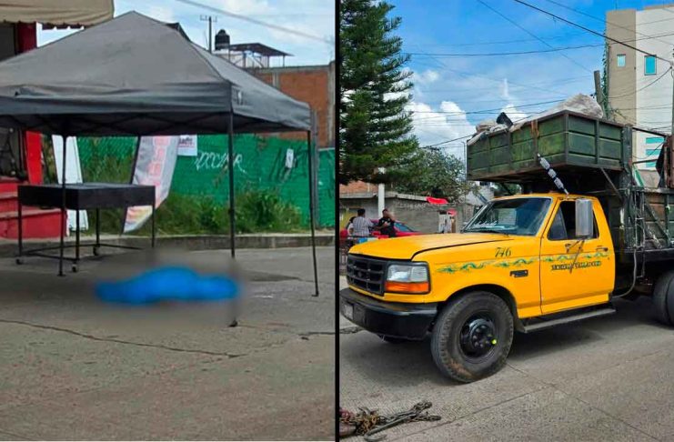 Adolescente muere tras caer de una camioneta recolectora de basura, en Morelia