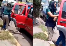 #VIDEO // Captan a mujer agrediendo e intentando subir a la fuerza a adulto mayor a un vehículo