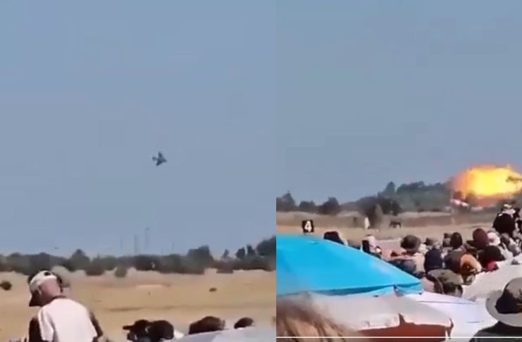 #VIDEO // Mueren 2 pilotos al estrellarse un caza F-4 Phantom en pleno espectáculo aéreo en Grecia