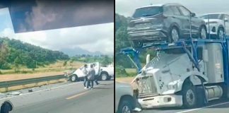 #VIDEO // Se registra choque entre vehículo nodriza y camioneta en la Pátzcuaro-Cuitzeo