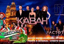 Kabah encabezará el concierto gratuito del 29 de septiembre en el Centro de Morelia