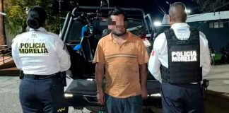 Policía Morelia detiene a hombre en poder de motocicleta robada