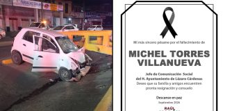 Periodista muere en accidente vehicular en Lázaro Cárdenas