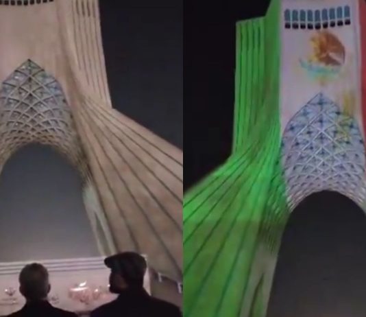 Irán celebra a México: iluminan la Torre Azadi con los colores de su bandera