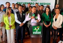 Ernesto Núñez refrenda respaldo del Verde a Carlos Torres Piña