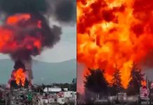 #VIDEO // Estalla predio con 6 autotanques de combustible en Puebla y desata pánico