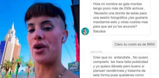 Exhiben en redes sociales a Gala Montes por pedir artículos gratis en una conversación filtrada