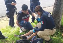 Hombre baleado en la carretera Uruapan-Paracho