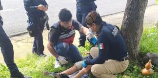 Hombre baleado en la carretera Uruapan-Paracho