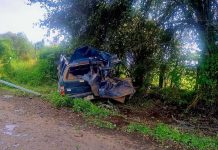 Joven muere al chocar su camioneta contra un árbol en Tangancícuaro