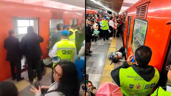 mujer-prensada-pie-anden-metro-pantitlan-linea-9