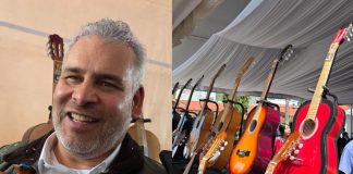 Entrega Bedolla 10 mil guitarras de Paracho a secundarias