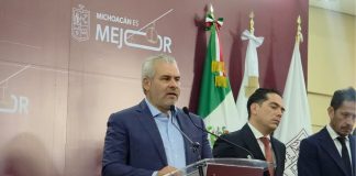 Desmiente Bedolla a alcaldesa de Uruapan por despido de policías; “es falso que el Secretariado pidiera darlos de baja”