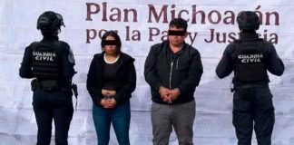 Detienen a pareja con 29 dosis de metanfetamina en Morelia