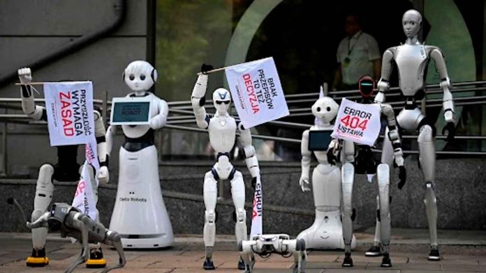 robots-protestan-polonia-regulacion-inteligencia-artificial