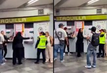 #VIDEO // Exhiben a taquillera del Metro pintándose las uñas; la empleada pidió arrestar a la usuaria