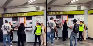 #VIDEO // Exhiben a taquillera del Metro pintándose las uñas; la empleada pidió arrestar a la usuaria