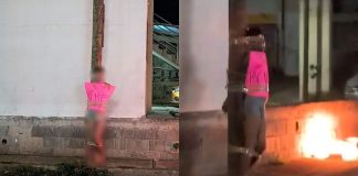 #VIDEO // Presunto ladrón es golpeado y atado a un poste en Hacienda del Sol, Tarímbaro