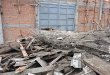 Protección Civil clausura obra tras colapso de lona en obra en La Hacienda