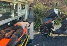Adolescente resulta herido en accidente de motocicleta