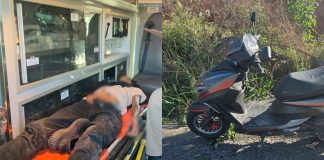 Adolescente resulta herido en accidente de motocicleta
