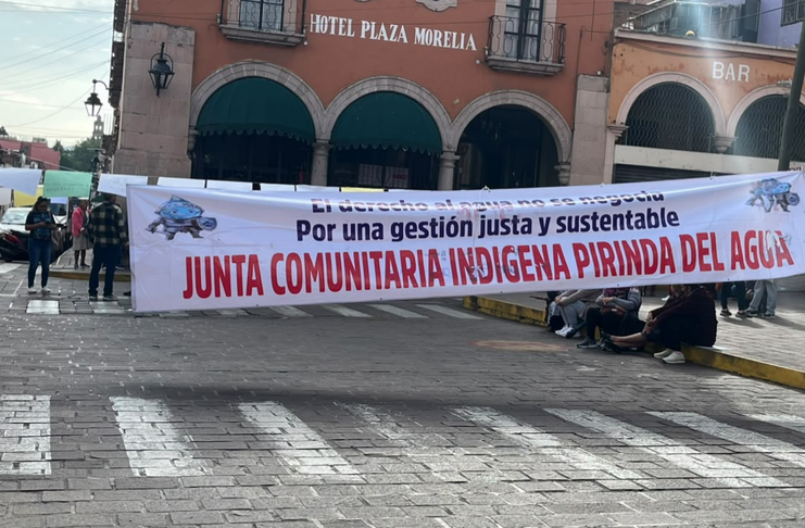 Acusa comunidad Pirinda abandono oficial y exige regreso de su sistema de agua en Santa María