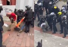 #VIDEO // Policías golpean y detienen a manifestantes y prensa en la marcha por el 58 aniversario de Tlatelolco